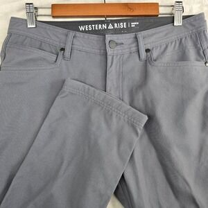 Western‎ Rise Mens Size 32x31 Gray Tec Hike Pants USA Made Stretch Nylon Spandex